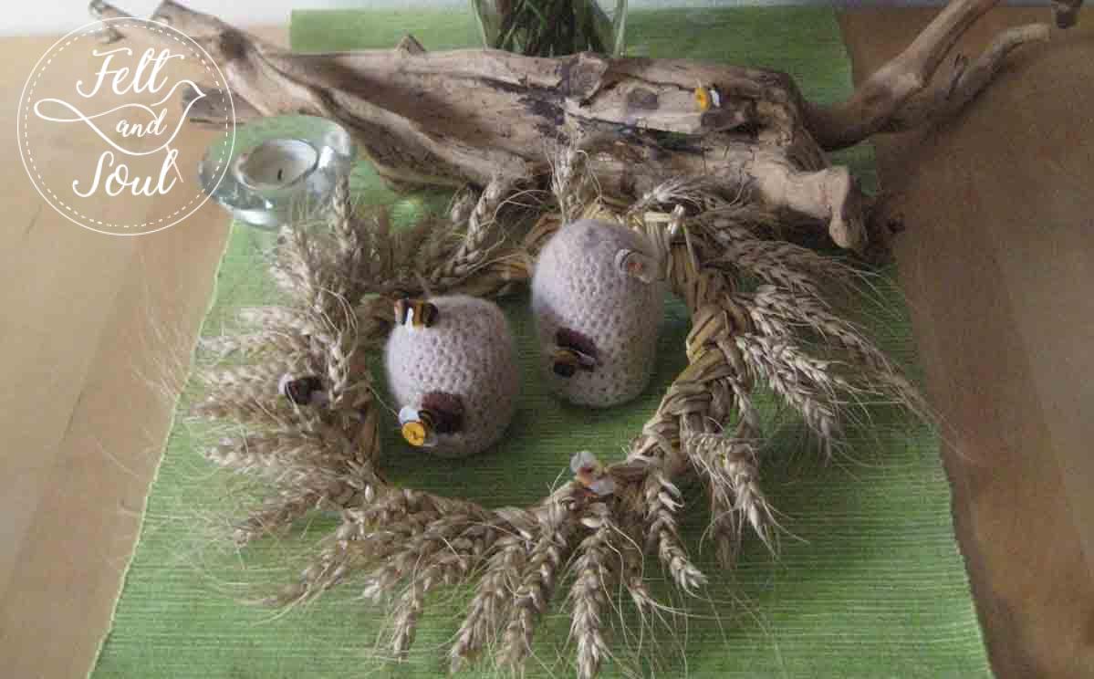 Felt and Soul gyapjúfilc figura és augusztusi évszakasztal